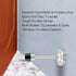 Door Stopper - Long 304 Stainless Steel Sound Dampening Door Stop Bumper Wall Protector, 5 inch Silver