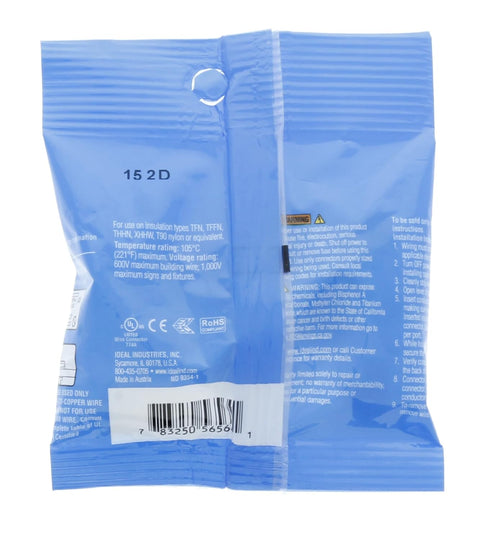 Ideal Electrical in-Sure Lever Wire Connector, 2-Port, 10/Bag
