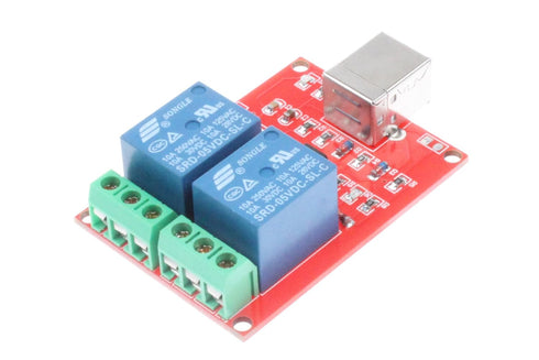 NOYITO 2-Channel 5V USB Control Relay Module, Drive-Free Plug and Play for PC Smart Controller