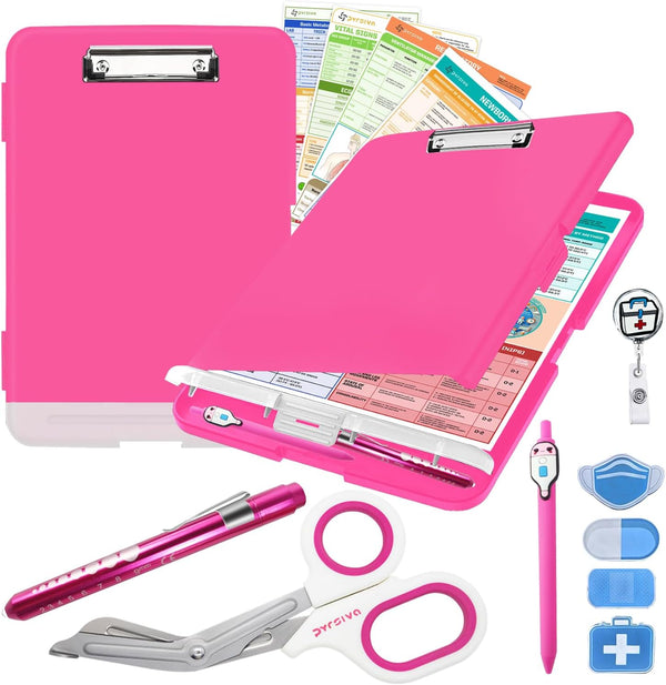 Nursing Kit Nurse Accessories for Work | Trauma Shears, Clipboard with Storage,