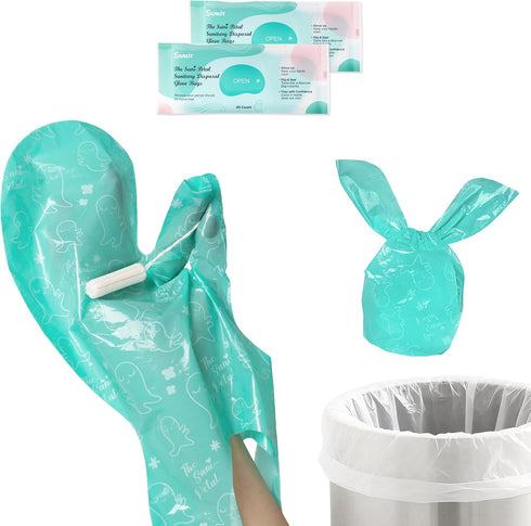 Sunlit No-Touch Feminine Hygiene Disposal Bags, Hygienic Odor-Reducing and Discreet Solution for