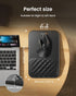 ProtoArc MP50 12x8 Inches, Ergonomic Mouse Pad with Wrist Rest, PU Leather Mousepad with Massage Design, Soft Memory