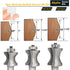 6Pcs Set 1/2" 5/16",3/8",1/2",5/8",3/4",7/8" Akylin's Convex Edge Oval Router Bit Shank, Shallow Bullnose at at