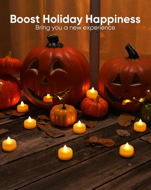 150 Pack (150Pack) Amagic Flameless LED Tea Lights Candles Battery Operated, Electric Fake Tealight Candles for Votive