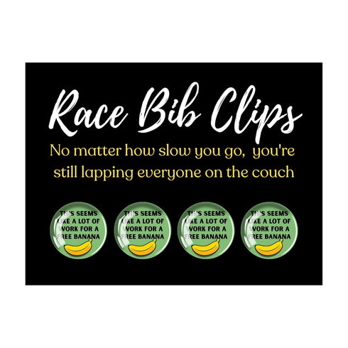 Generic Race Bib Holder for Runners | Racing Bib Clips for Running | Marathon Runner Must Haves Reusable Lock Fasteners