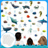 Fulmoon 62 Pcs Realistic Sea Ocean Animal Bulletin Board Decor, Sharks, Whales, Turtles Cutouts for Classroom