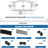 6Pack 3.3FT/1M U1SW 1M Muzata LED Channel Black Aluminum U Shape LED Strip Channel with Transparent Smoky Black Cover