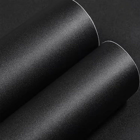 Yancorp Matte Black Contact Paper - Peel and Stick Wallpaper, Solid Black Self-Adhesive Drawer Stick and Peel