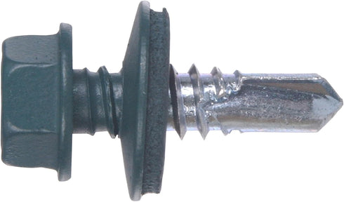 48052 14 X 7/8-Inch Green Painted Head Lap Stitch Screw, 1-Pound by The Hillman Group