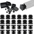 EASYEAH 1/2" (13mm) Plastic Hole Plugs Black -Square Chair Leg Caps &