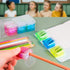 Generic 2PCS) Dual Hole Pencil Sharpener, Handheld Pencil Pharpener for Kids with Lid,Mini Compact Colored Pencil