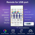 24 (1 Pack, 17ft) Aogist Modes RGB Color Changing String Light with Remote and Timer, Music & Mic Sync, USB & Battery
