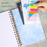 Spiral Notebook, 4 Pack A5 Lined Journal - 160 Pages, Hardcover Spiral Journal with 2 Pockets, Cute Office Supplies