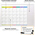 Excello Global Products Magnetic Dry Erase Calendar Whiteboard, Large 20"x30" Weekly Monthly Format Planner