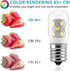 E17 LED Bulb Microwave Oven Light 8206232A 3W Super Power Saving Appliance Bulb 6000K Daylight White Pack of 4