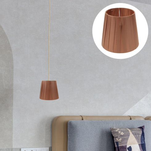 5.90X5.51X4.33 KALLORY Clip on Small Cloth Lampshade in for Table Lamp Floor Lamp Harp Holder Light Shade Accessory