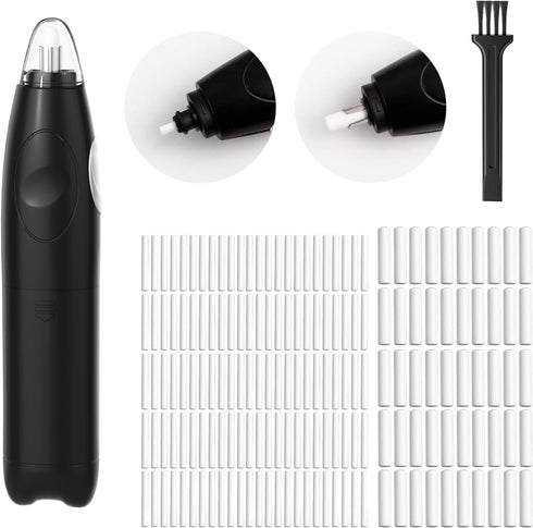 ZMOL Battery Operated Pencil Eraser for Sketching, Drawing, and Graphite Pencils, Black