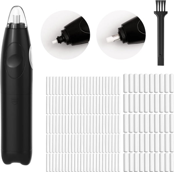 ZMOL Battery Operated Pencil Eraser for Sketching, Drawing, and Graphite Pencils, Black