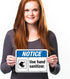 10x7 Inches, .040 Notice Use Hand Sanitizer Sign, Rust Free Aluminum, Fade Resistant, Made in USA