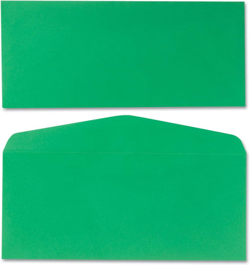 Quality Park #10 Traditional Colored Envelope, Green, 25 per Pack (11135)