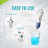 LICHEN 2-10ml Lab Micropipette Pipettors, Single Channel Adjustable High Accurate Volume for Laboratory