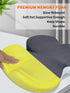 Slow Rebound Memory Foam Seat Cushion - Office Chair Cushion for Coccyx & Lower Back Pain Relief, Ideal for Travel