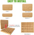 Desk File Mail Organizer, 5 Slots Bamboo Folder Sorter for Letter, Envelope, Paper, Desktop Tray