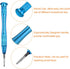 Precision Phillips Screwdriver 2.0x25mm, Magnetic Mini Pen Style with Non-slip Handle, Blue