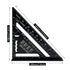 7 inch Rafter Square Aluminum Alloy Triangle Ruler - Double Scale Carpenter Tool for Woodworking and Carpentry