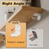4Pcs 90 (1.97X1.97 Alise Shelf Brackets White, Stainless Steel Floating Shelf Brackets Corner Brackets, L Brackets
