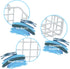 G.CORE 2 Pack Large Pegboard Baskets, Metal Shelves Hooks for 1/8" 1/4" Peg Boards
