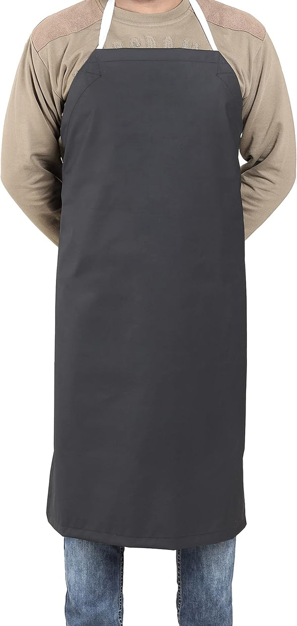 EISCO Rubber Vinyl Apron, Medium (27" W x 36" L), Adjustable Bib Apron for Laboratory, Butcher, Dishwashing