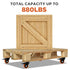 4 Inch Caster Wheel, Heavy Duty Caster, Locking Swivel Caster Wheel for Cart, Furniture and Workbench, Orange