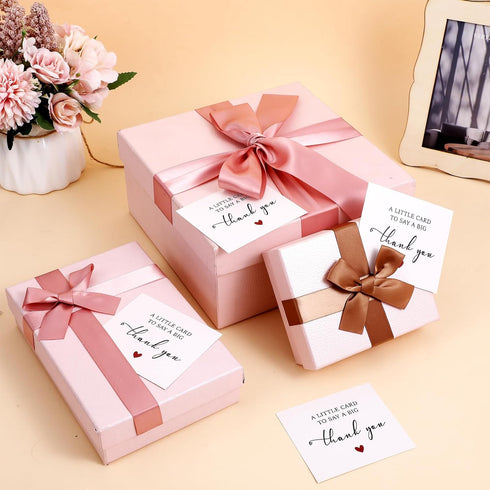 Nogeqi 50 3.46 2.99 Inches Pcs Thank You Notes Small Bulk Thank You Cards Small Business for Wedding Graduation