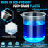 moveland Plastic Graduated Cylinders and Beakers with 5 Pipettes - Ideal for DIY Science Lab