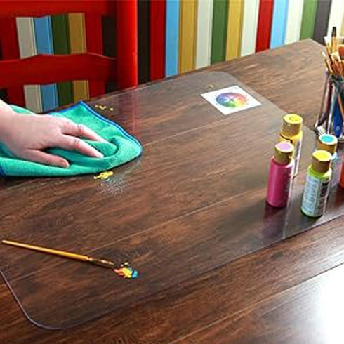Generic 1mm Stand(Frosted,40 cm 60 cm 16'' 24' Thick Clear Table Cover Protector Waterproof PVC Desk Protective Table