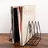 Udreamer 9 Slot Vinyl Holder, Desktop Vinyl Record Storage for Up to 30 Vinyl Records, Metal Magazine Rack for Office
