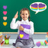 Teling 24 Pcs Heart Shape Sticky Notes, 3x3 Inch, Bright Colorful Memo Pads, Self Sticky Note Pads for Office