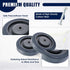 5" 4 Pack MAOPINER Shopping Cart Wheel Replacement Kit, Caster Wheels, Heavy Duty Stem Caster Wheels, Cart Wheels