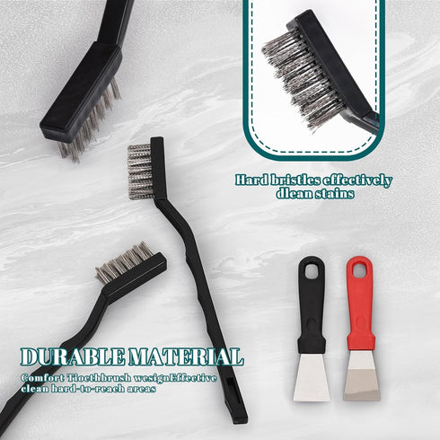 Jikvmis 60 SetMasonry 60) PCS Mini Wire Brush Stainless Steel Brush Brush Wire Bristle for Cleaning Welding Slag