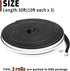 Yotache Foam Tape, 3 Strips 1/4" x 1/4", Weather Stripping for Doors and Windows, 30 Feet Long