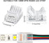 RGB LED Light Strip Connectors, 20 Waterproof Solderless LED Adapter Connectors for 5V 12V 24V (5 Pin, 12 mm)