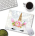 Floral Unicorn Gifts Mouse Pad Mat – Cute Unicorn Face Teacher Desk Accessories for Women