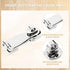 2 Pcs 3 Inch Marine Grade Door Hasp, 316 Stainless Steel Heavy Duty Swivel Safety Hasp with Padlock Eye Mount