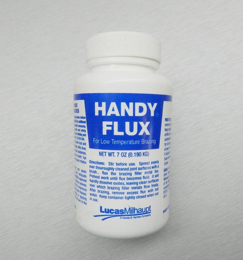 HANDY FLUX PASTE 7 OZ Jar with Brush Cap for Silver Soldering, Brazing, Jewelry Making (E10)