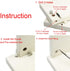 30 Packs Cam Fitting with Dowel and Pre-Inserted Nut, Cam Lock Nuts for Cabinet Drawer Dresser Furniture, CLN-01P