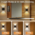 2 Pack 3 Closet Motion Sensor Wall Light, Rechargeable Wall Sconce with Color Temperatures and Brightness Adjustable
