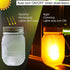 4 Pack Solar Mason Jar Flicker Lights Upgraded, Flickering Torches Lights Outdoor Hanging Lanterns Landscape Decoration