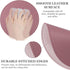 Round Mouse Pad, Non-Slip Mat with Premium Stitched Edge, Waterproof Thickened PVC Leather for Office/Home, 8.66" Dark