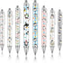 Ireer 8 Pcs Ballpoint Pens for Women, 1.00 mm Cute Writing Pens, Black Ink Fancy Fine Point for Journaling, Aesthetic